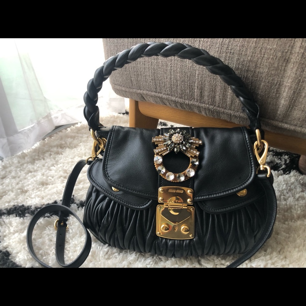 Miu Miu Matelasse Leather Bag